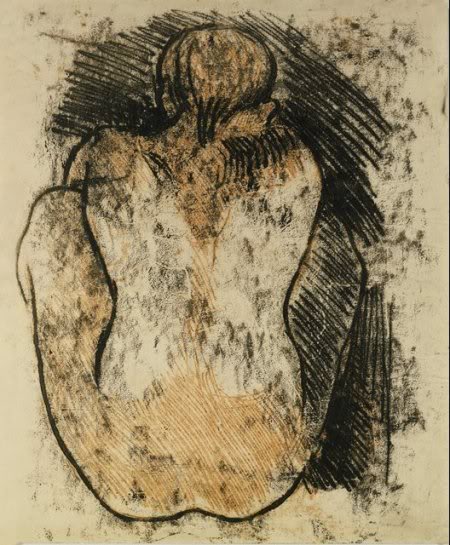 Paul Gauguin - crouching tahitan woman